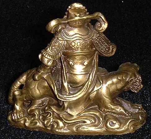 God of Wealth figurine (Back view)